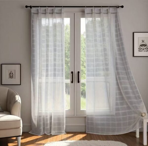 Elegant Jacquard Sheer Curtain