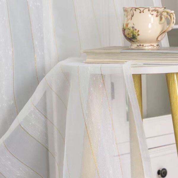 Elegant Jacquard Sheer Curtain