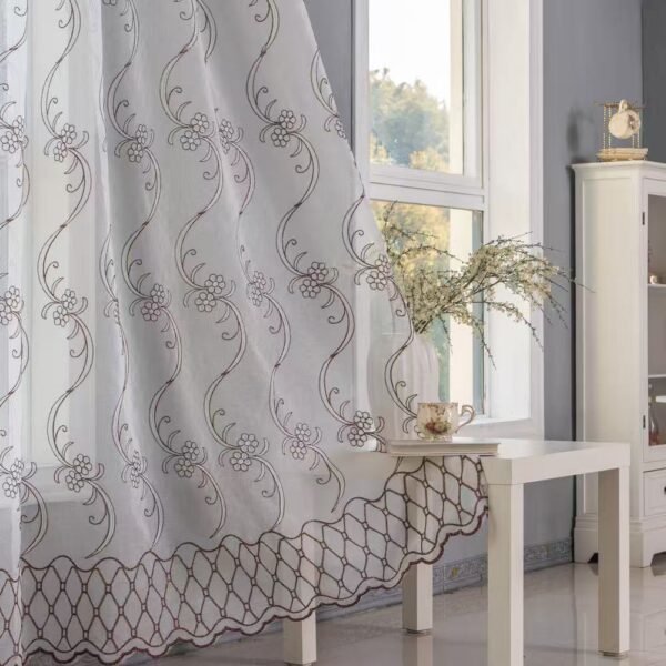b03ca0906747166ac513680157fcf8e9 Embroidered Sheer Curtain