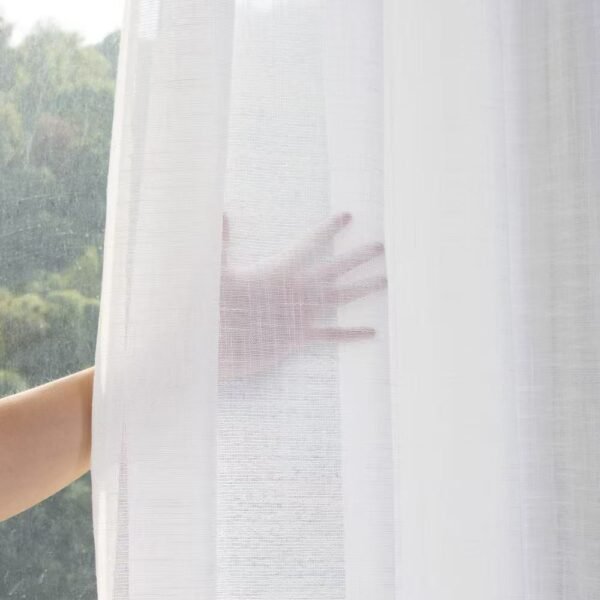 b32b7413d1ba7d6cf8d8644f2a6460a4 Solid Color Sheer Curtain