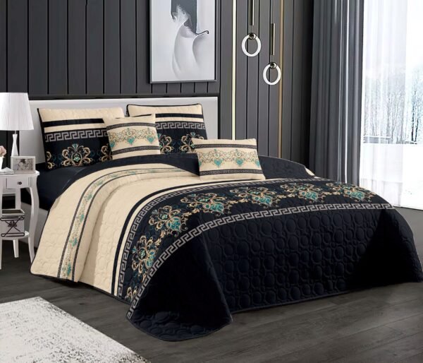 6-Piece Multi-Needle Quilted Bedspread Set