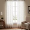 Metallic Foil Sheer Curtain