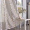 Metallic Foil Sheer Curtain