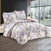 6-Piece Floral Comforter Set with Fitted Sheet