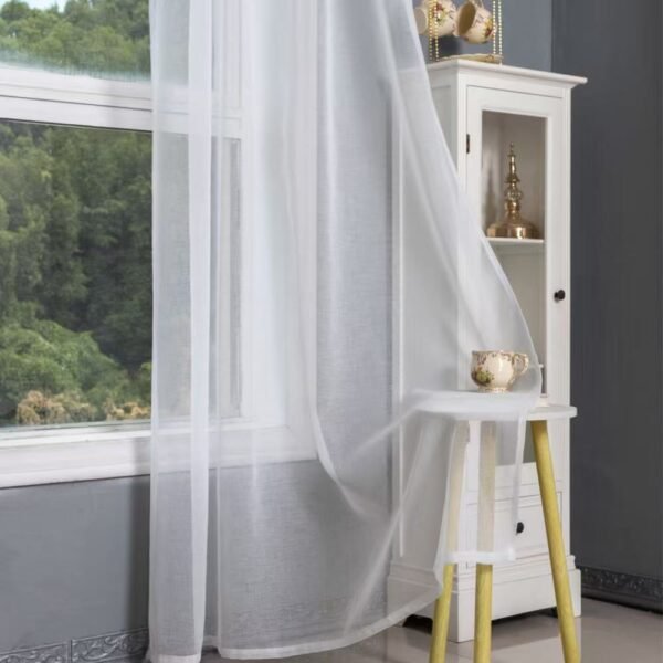 b9e9f95504416b7883c748a1c89b5544 Solid Color Sheer Curtain