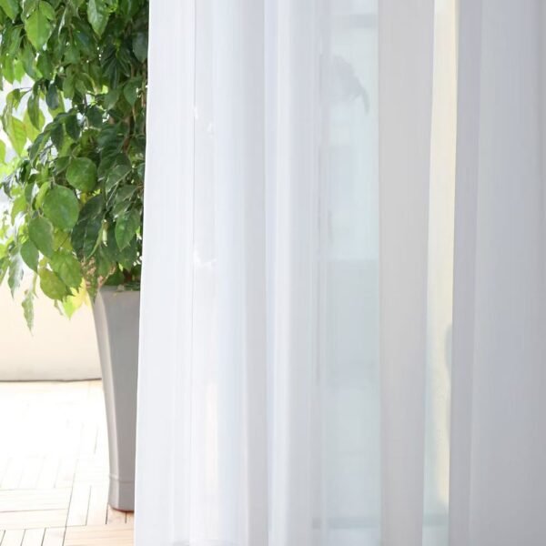 bcbb642e7a755087a3ca0eb17cfd84e2 Solid Color Sheer Curtain
