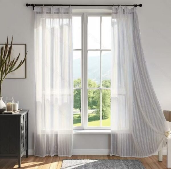 be69bf51108ddc1860d00cb9304d7a3a Elegant Jacquard Sheer Curtain