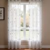 Metallic Foil Sheer Curtain