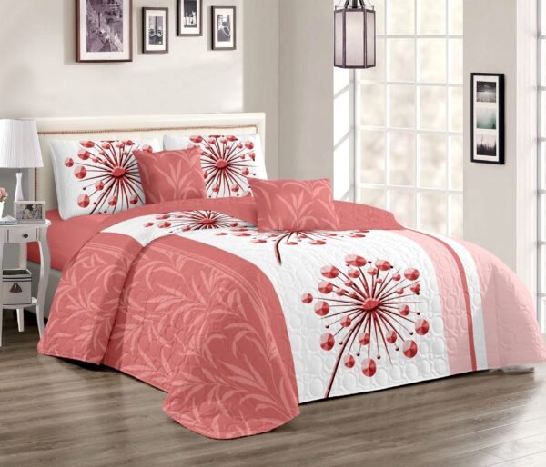 6-Piece Multi-Needle Quilted Bedspread Set