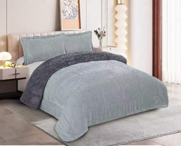 Jacquard Flannel Fleece Comforter Set