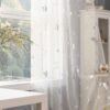 Metallic Foil Sheer Curtain