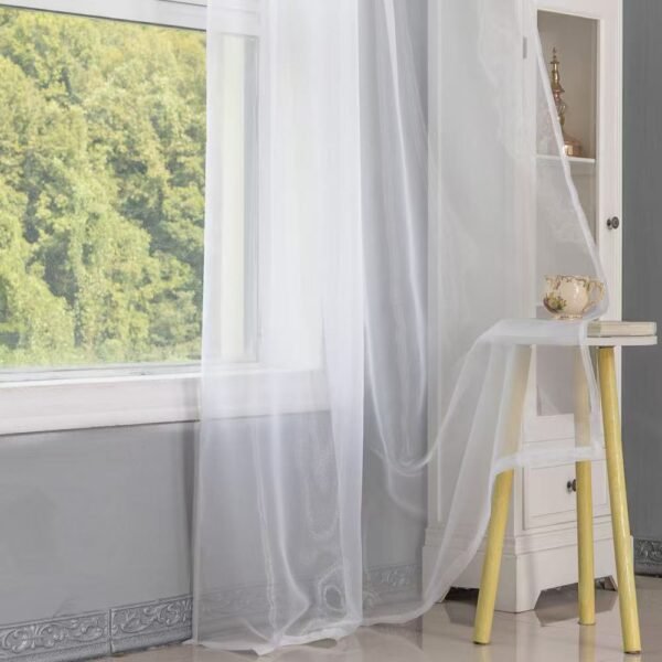 c807a38b6a9013dc6efda081a47a0240 Solid Color Sheer Curtain