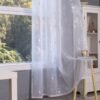 Metallic Foil Sheer Curtain
