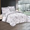 6-Piece Floral Comforter Set with Fitted Sheet