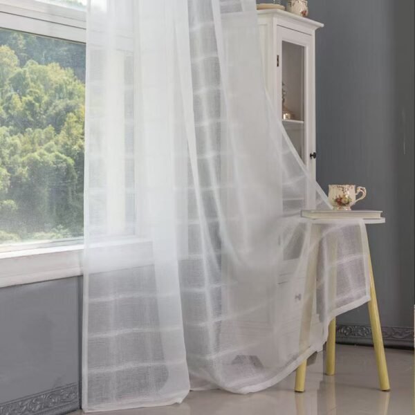 Elegant Jacquard Sheer Curtain