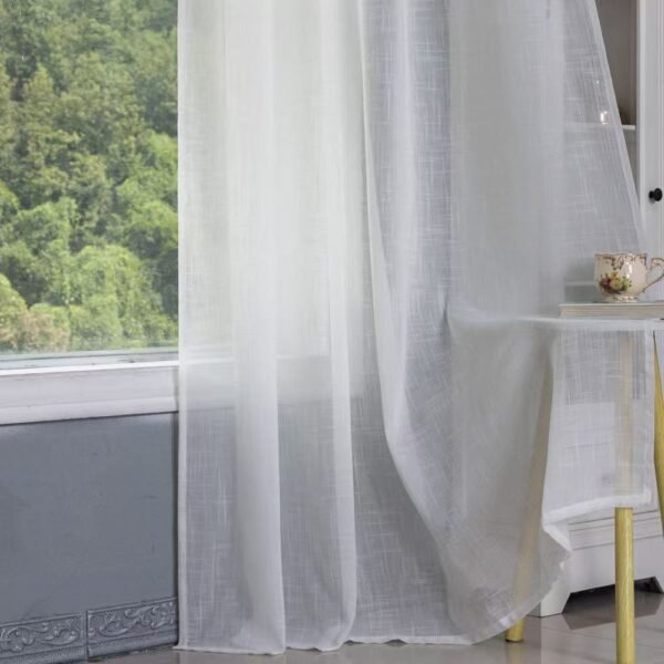 Solid Color Sheer Curtain