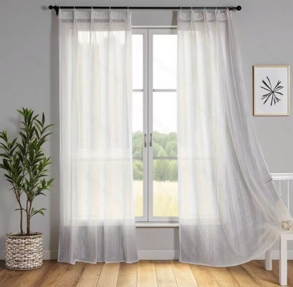 Elegant Jacquard Sheer Curtain