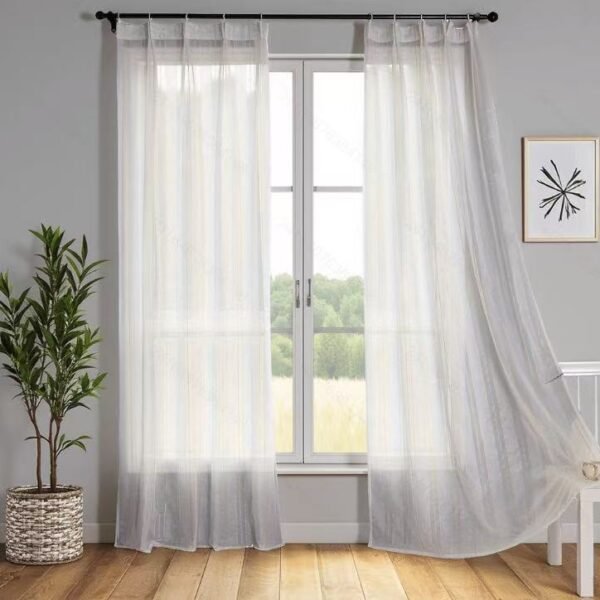 Elegant Jacquard Sheer Curtain