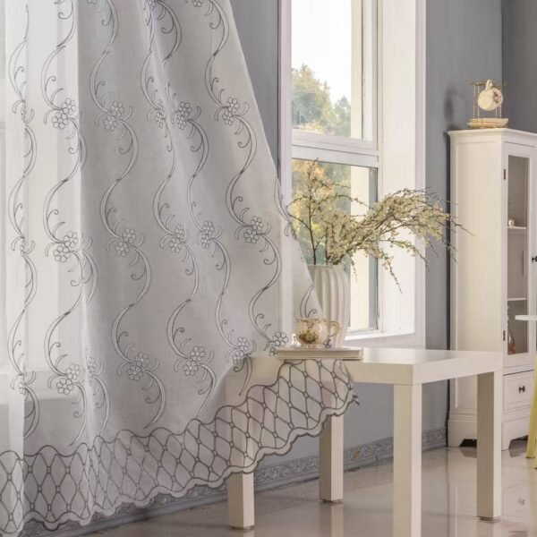 f0bba01804d39ec6c7ef5fe9b8a08c66 Embroidered Sheer Curtain