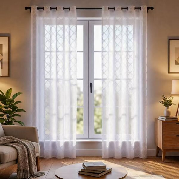 Burnout Sheer Curtain