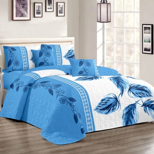 6-Piece Multi-Needle Quilted Bedspread Set