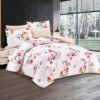 6-Piece Floral Comforter Set with Fitted Sheet