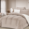 5 6-Piece Solid Color Quilted Comforter Set