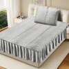 9 2-Piece Crystal Velvet Jacquard Bed Skirt Set